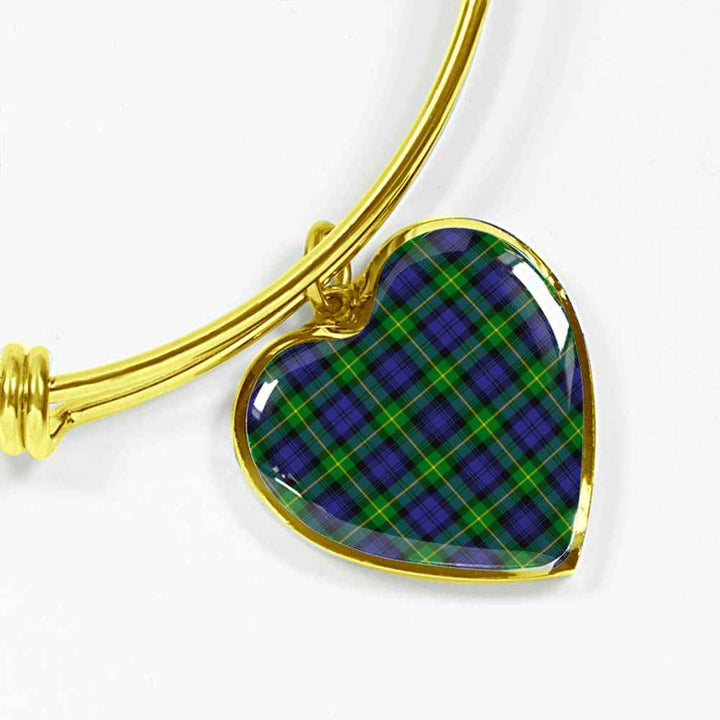 Scottish Gordon Modern Clan Tartan Bangle Heart Tartan Plaid 2