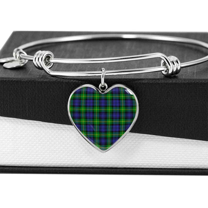 Scottish Gordon Modern Clan Tartan Bangle Heart Tartan Plaid 5