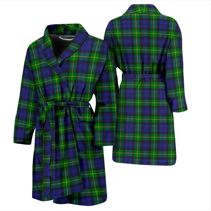 Scottish Gordon Modern Clan Tartan Bathrobe 3