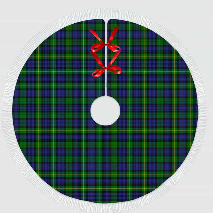 Scottish Gordon Modern Clan Tartan Christmas Tree Skirt Tassels 1 Tartan Plaid