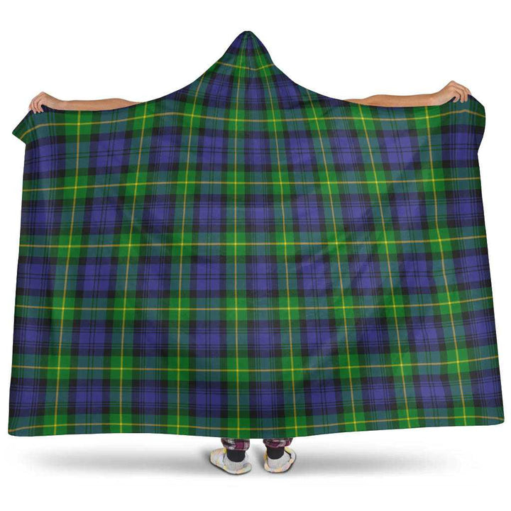 Scottish Gordon Modern Clan Tartan Hooded Blanket Tartan Plaid 1