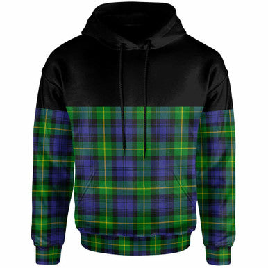 Scottish Gordon Modern Clan Tartan Hoodie - Horizontal Style Front Side Tartan Plaid