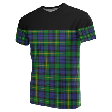 Scottish Gordon Modern Clan Tartan T-Shirt Horizontal Style Front Side Tartan Plaid