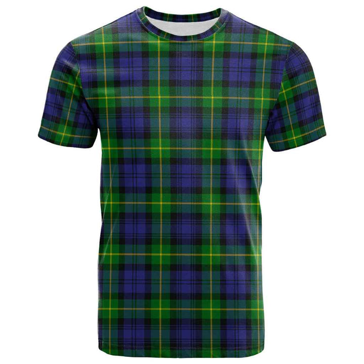 Scottish Gordon Modern Clan Tartan T-Shirt Front Side Tartan Plaid