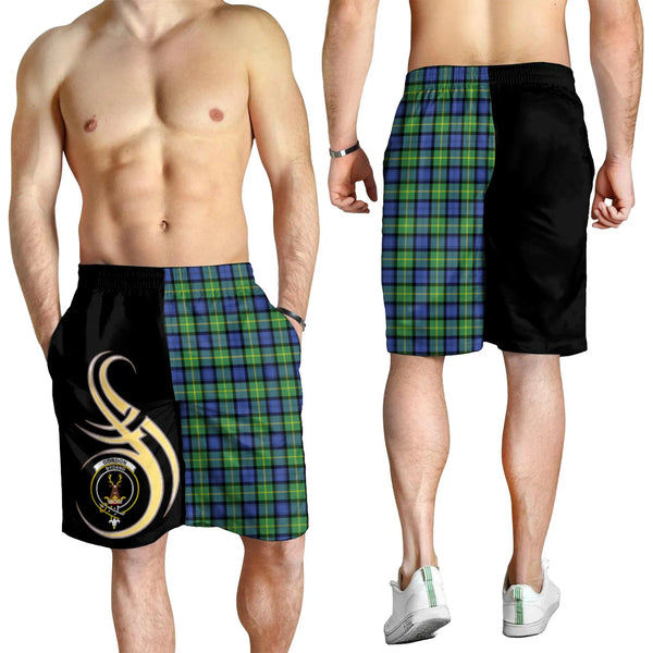 Scottish Gordon Old Ancient Clan Crest Tartan Believe in Me Men's Shorts