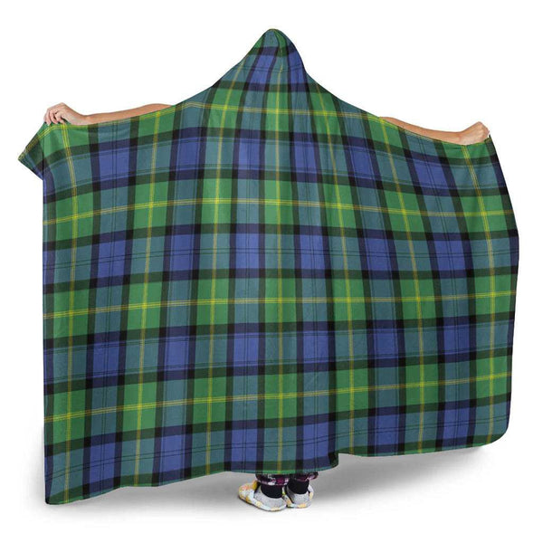 Scottish Gordon Old Ancient Clan Tartan Hooded Blanket Tartan Plaid 2