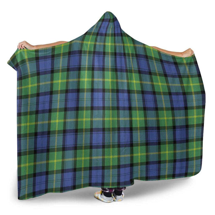 Scottish Gordon Old Ancient Clan Tartan Hooded Blanket Tartan Plaid 2