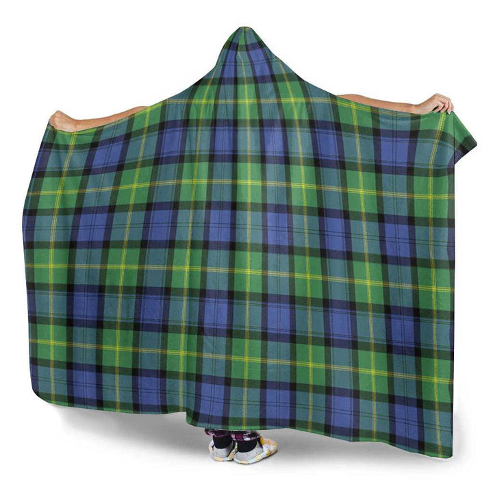 Scottish Gordon Old Ancient Clan Tartan Hooded Blanket Tartan Plaid 3