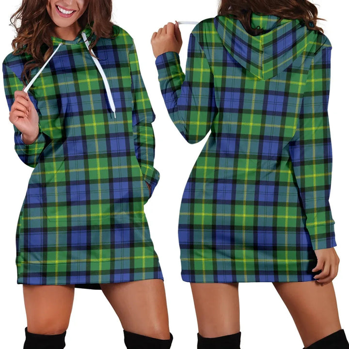 Scottish Gordon Old Ancient Clan Tartan Hoodie Dress