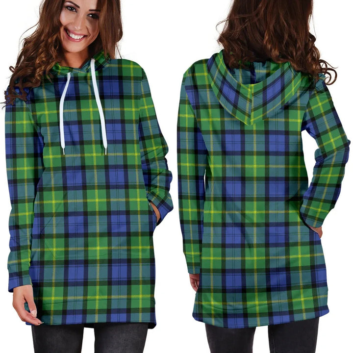Scottish Gordon Old Ancient Clan Tartan Hoodie Dress
