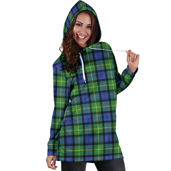 Scottish Gordon Old Ancient Clan Tartan Hoodie Dress