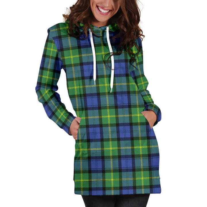 Scottish Gordon Old Ancient Clan Tartan Hoodie Dress