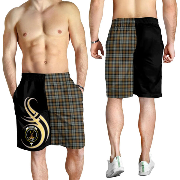 Scottish Gordon Weathered Clan Crest Tartan Believe in Me Men's Shorts