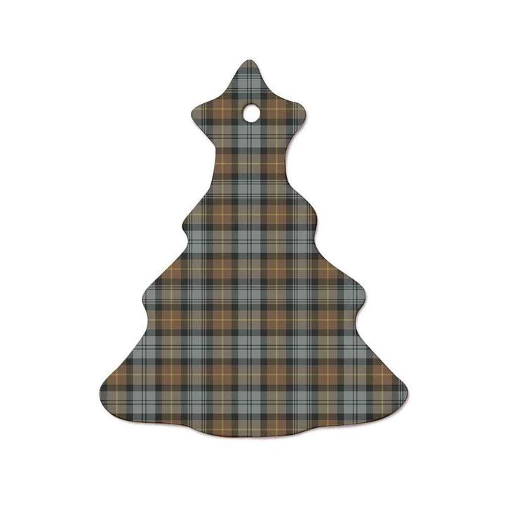 Scottish Gordon Weathered Clan Tartan Ceramic Ornament  Tree Shape Tartan Plaid