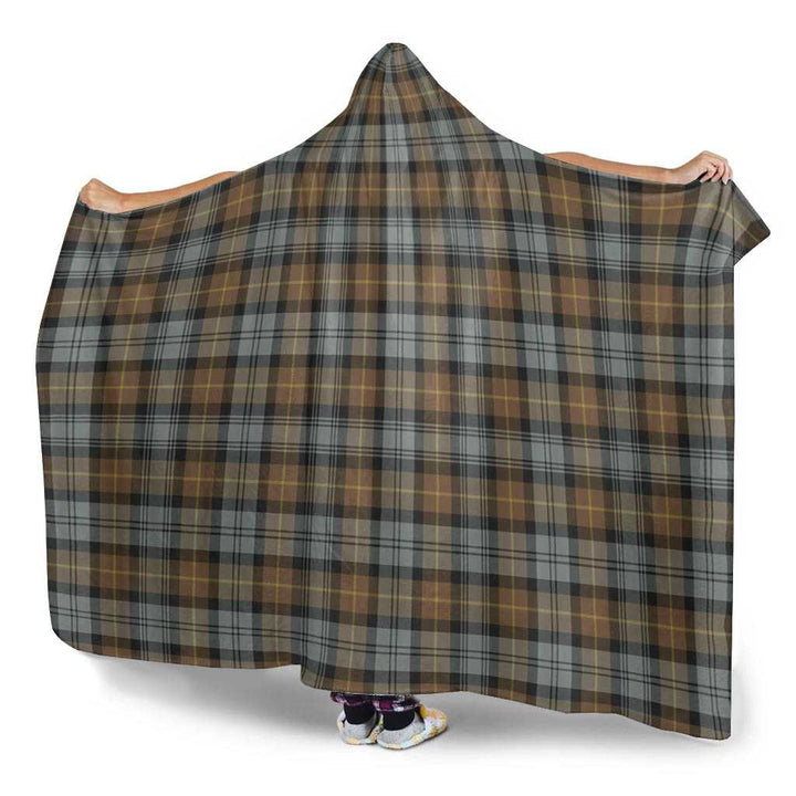 Scottish Gordon Weathered Clan Tartan Hooded Blanket Tartan Plaid 3