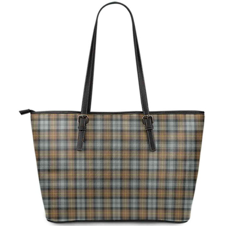 Scottish Gordon Weathered Clan Tartan Leather Tote Tartan Plaid