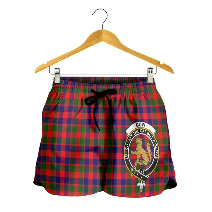 Scottish Gow Modern Clan Crest Tartan Women Shorts