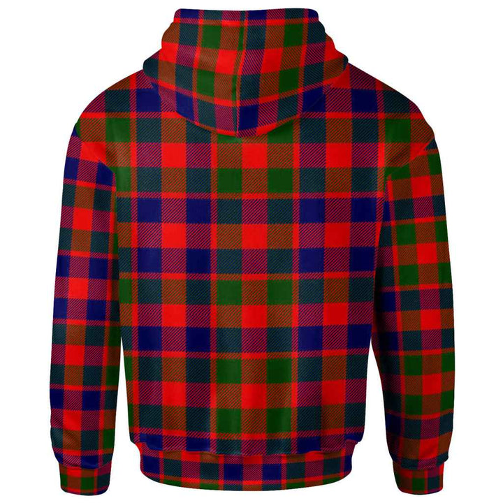 Scottish Gow Modern Clan Tartan Hoodie Back Side Tartan Plaid