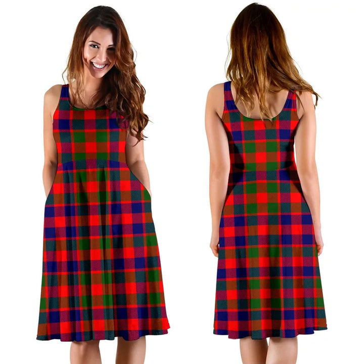 Scottish Gow Modern Clan Tartan Women Midi Dress
