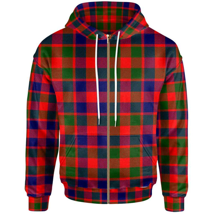 Scottish Gow Modern Clan Tartan Hoodie Zip Tartan Plaid