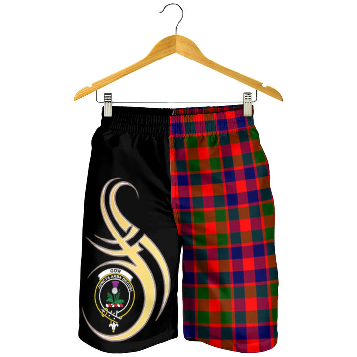 Scottish Gow of Skeoch Clan Crest Tartan Believe in Me Men's Shorts