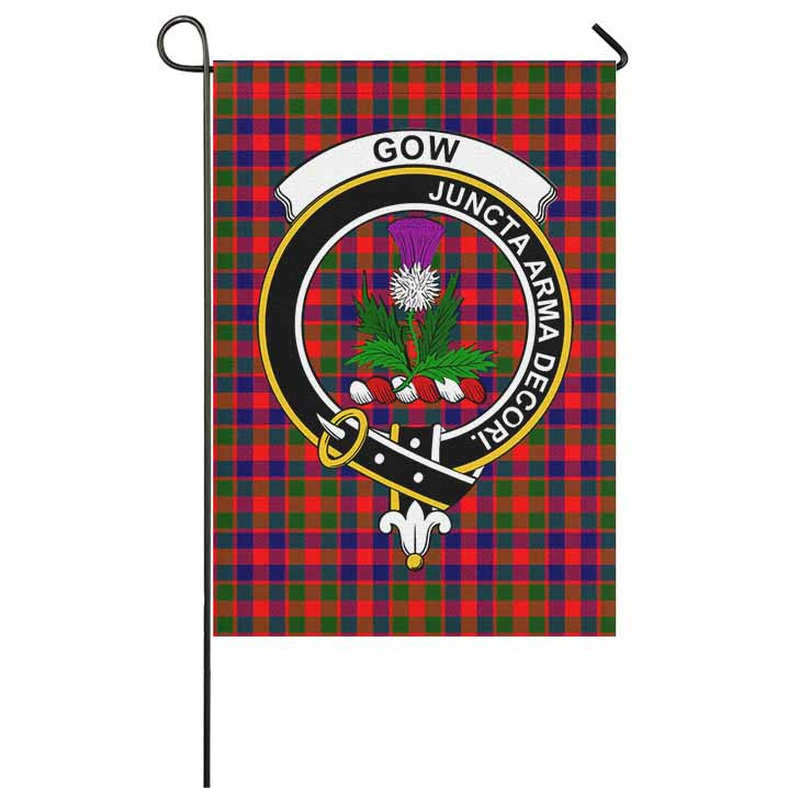 Scottish Gow (of Skeoch) Clan Crest Tartan Garden Flag Tartan Plaid 1