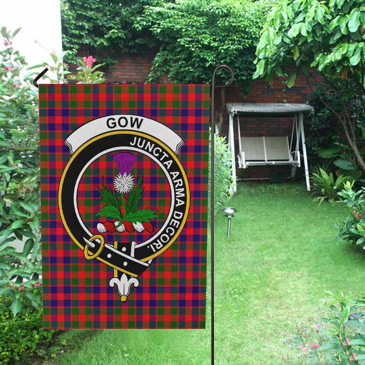 Scottish Gow (of Skeoch) Clan Crest Tartan Garden Flag Tartan Plaid 2