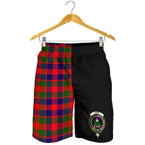 Scottish Gow of Skeoch Clan Crest Tartan Half of Me Men's Shorts