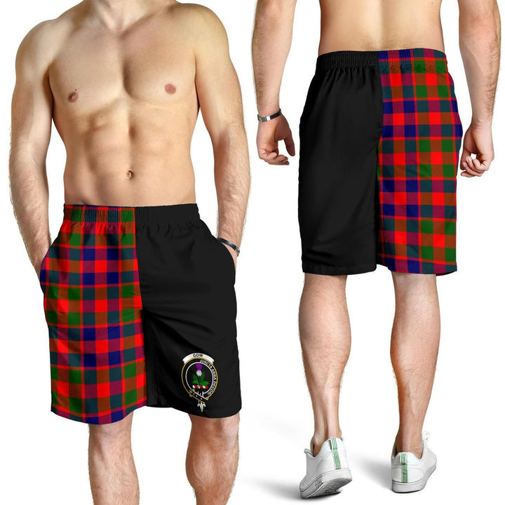 Scottish Gow of Skeoch Clan Crest Tartan Half of Me Men's Shorts
