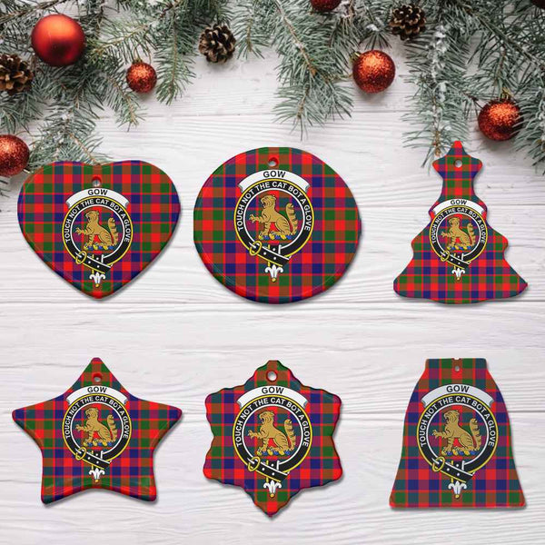 Scottish Gow (or McGouan) Clan Crest Tartan Ceramic Ornament All Tartan Plaid