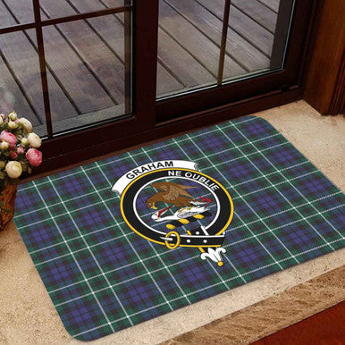 Scottish Graham Clan Crest Tartan Door Mat Tartan Plaid 1