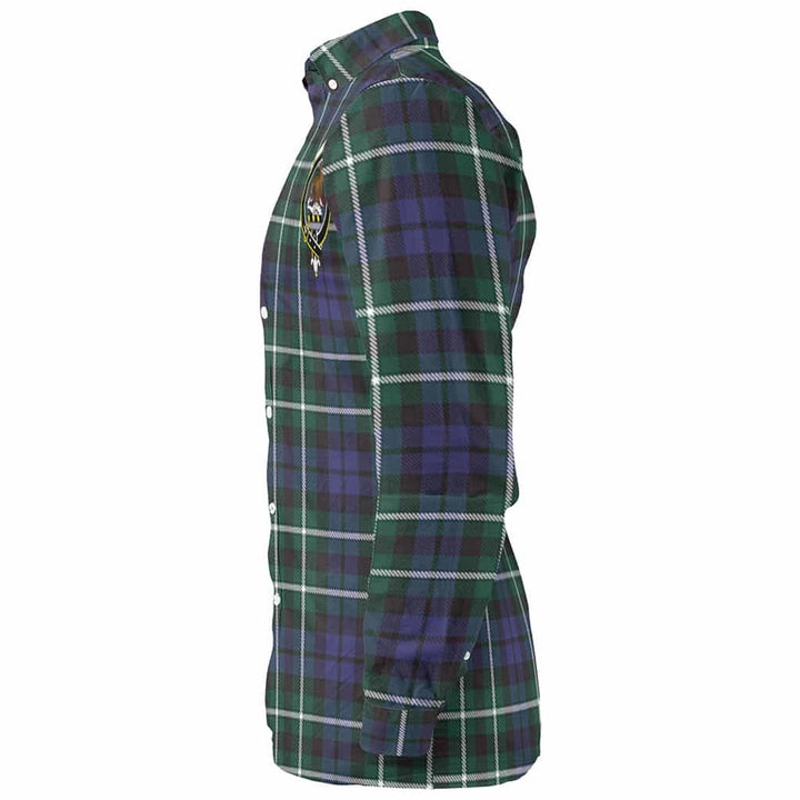 Scottish Graham Clan Crest Tartan Long Sleeve Shirt Tartan Plaid