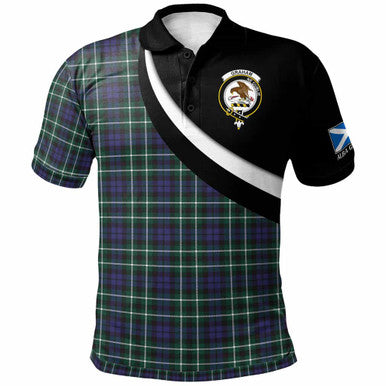 Scottish Graham Clan Crest Tartan Polo Shirt - Scotland Forever Style Front Side Tartan Plaid