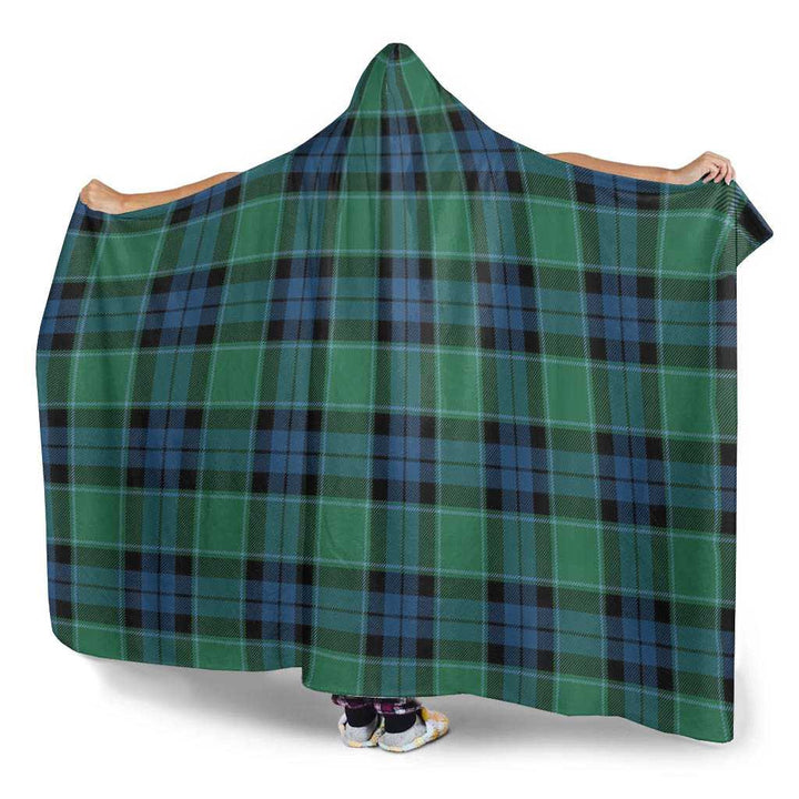 Scottish Graham of Menteith Ancient Clan Tartan Hooded Blanket Tartan Plaid 3