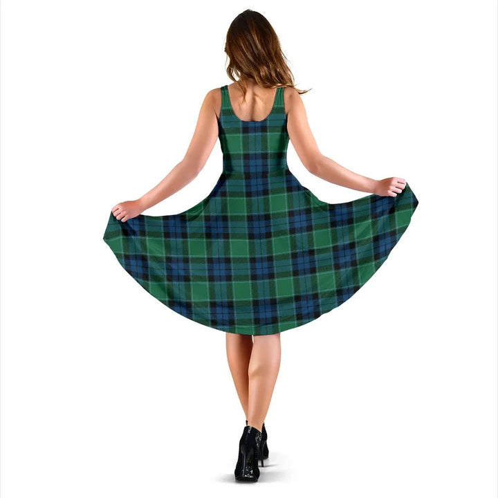 Scottish Graham of Menteith Ancient Clan Tartan Women Midi Dress