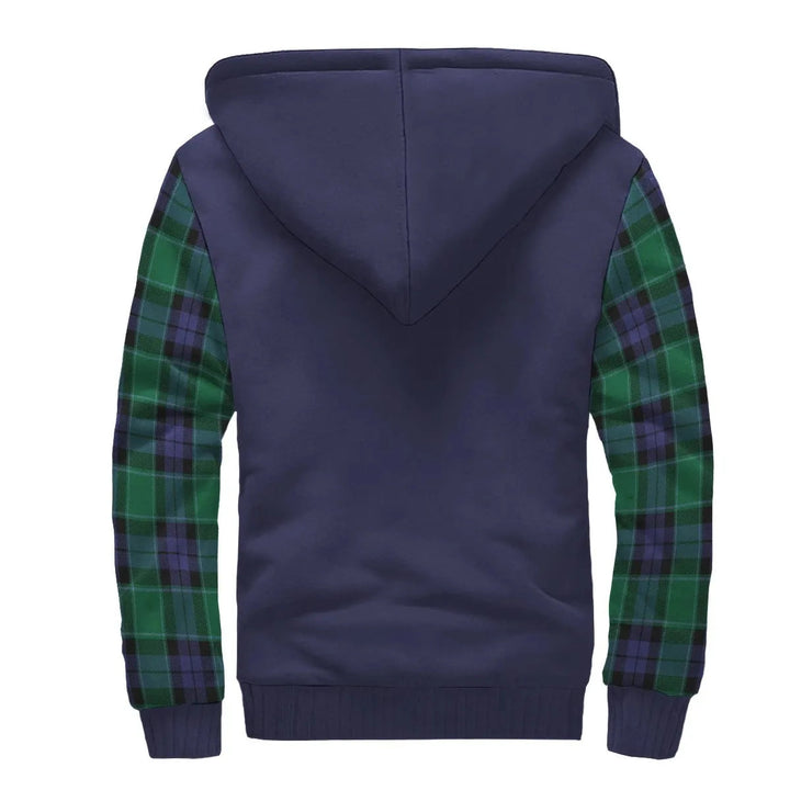 Scottish Graham of Menteith Modern Clan Crest Tartan Plaid Sleeve Sherpa Hoodie