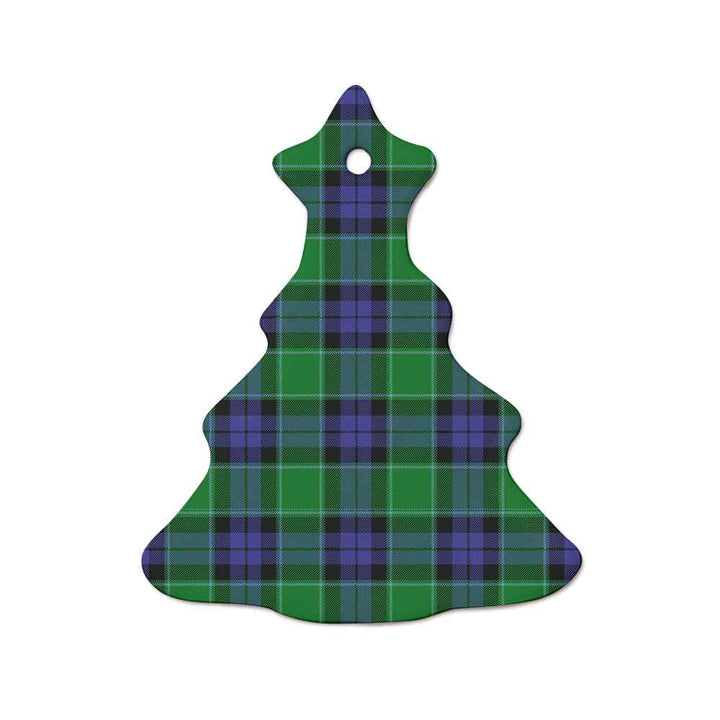 Scottish Graham of Menteith Modern Clan Tartan Ceramic Ornament  Tree Shape Tartan Plaid