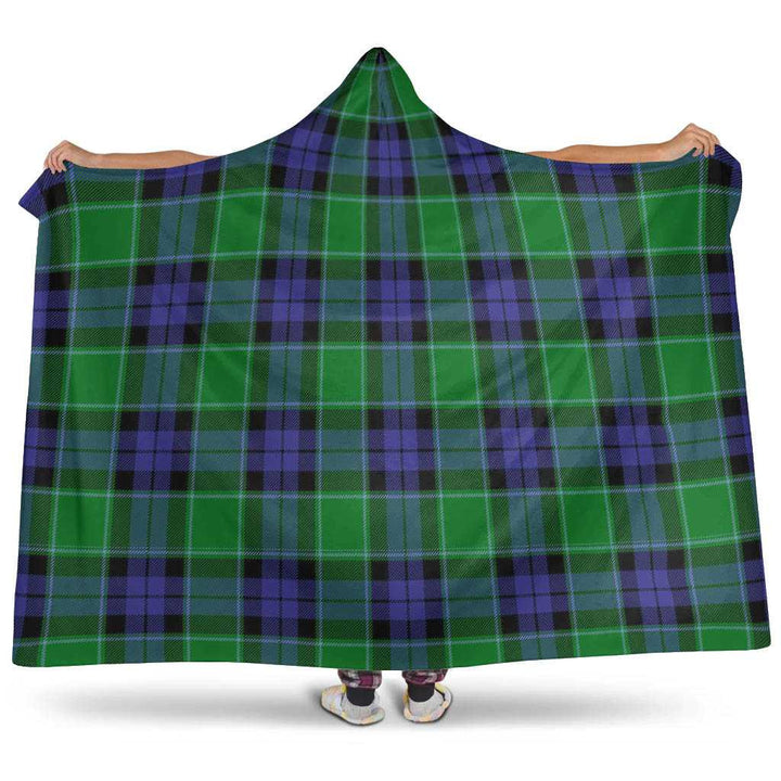 Scottish Graham of Menteith Modern Clan Tartan Hooded Blanket Tartan Plaid 1