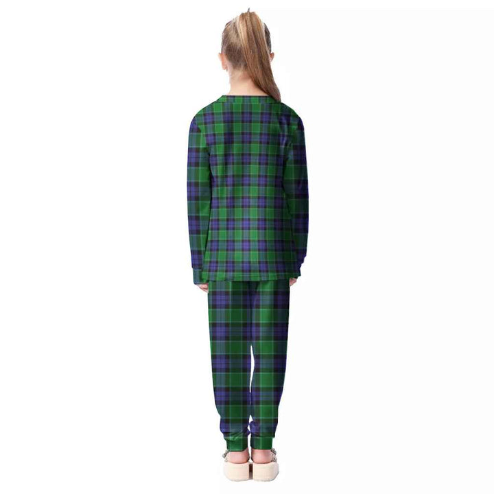 Scottish Graham of Menteith Modern Clan Tartan Pajama Set Kid Back Side Tartan Plaid