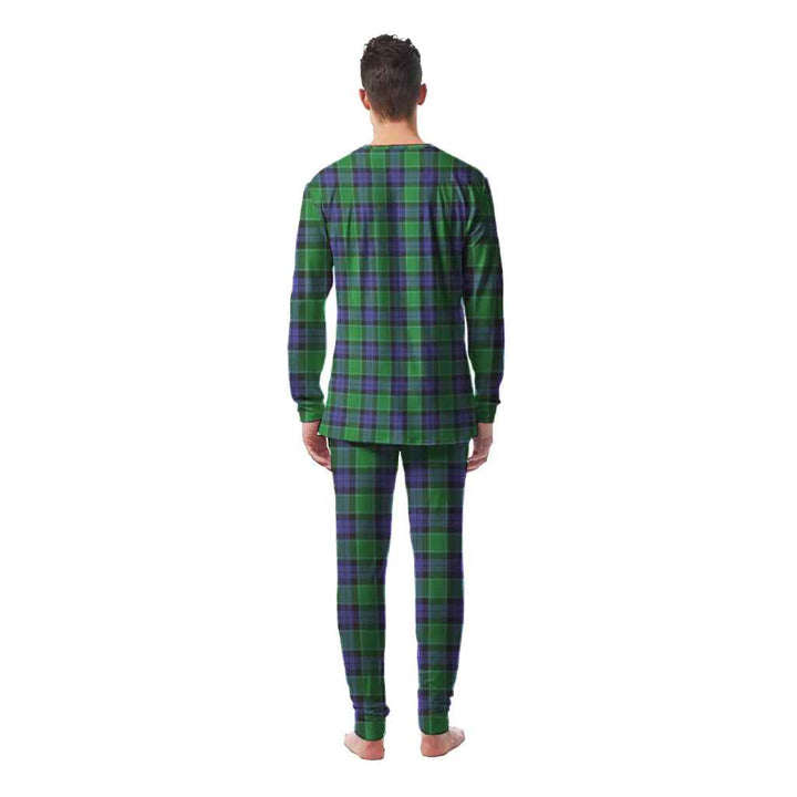 Scottish Graham of Menteith Modern Clan Tartan Pajama Set Men Back Side Tartan Plaid