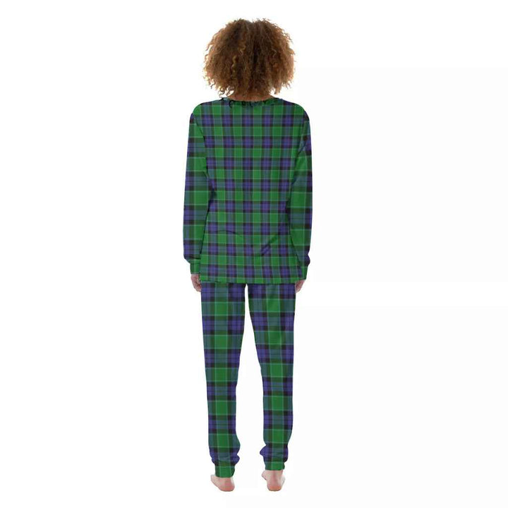 Scottish Graham of Menteith Modern Clan Tartan Pajama Set Women Back Side Tartan Plaid