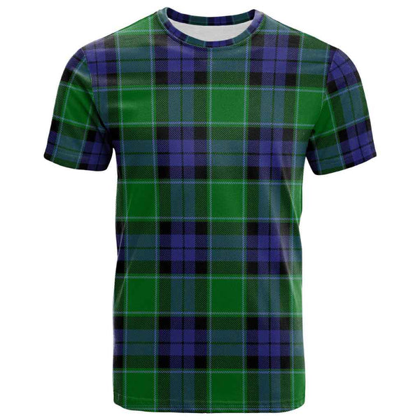 Scottish Graham of Menteith Modern Clan Tartan T-Shirt Front Side Tartan Plaid
