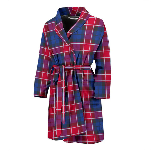 Scottish Graham Of Menteith Red Clan Tartan Bathrobe 2