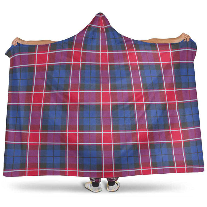 Scottish Graham of Menteith Red Clan Tartan Hooded Blanket Tartan Plaid 1