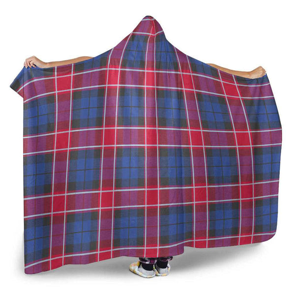 Scottish Graham of Menteith Red Clan Tartan Hooded Blanket Tartan Plaid 2