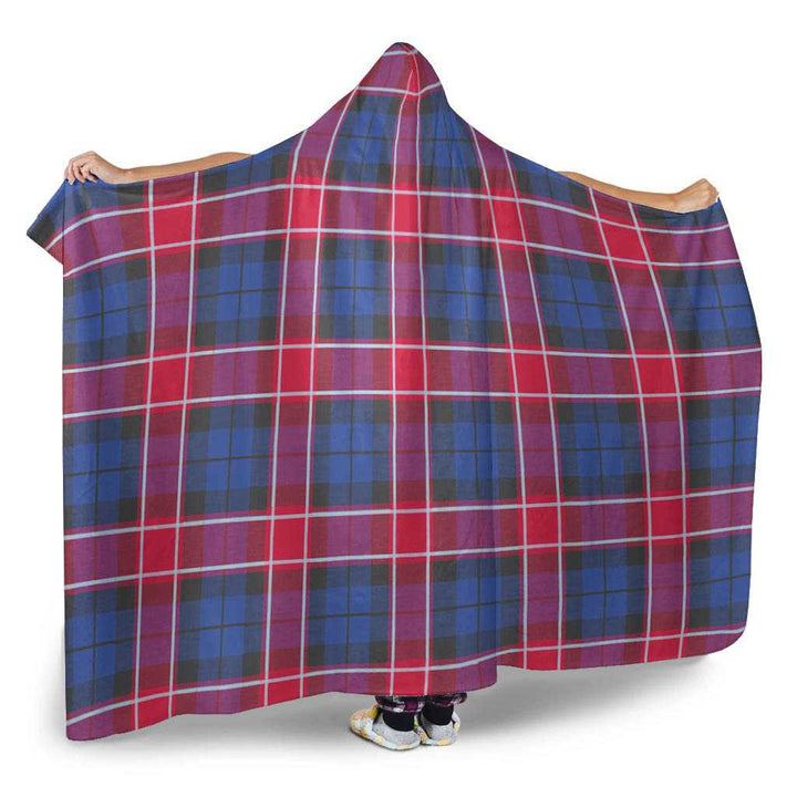 Scottish Graham of Menteith Red Clan Tartan Hooded Blanket Tartan Plaid 2