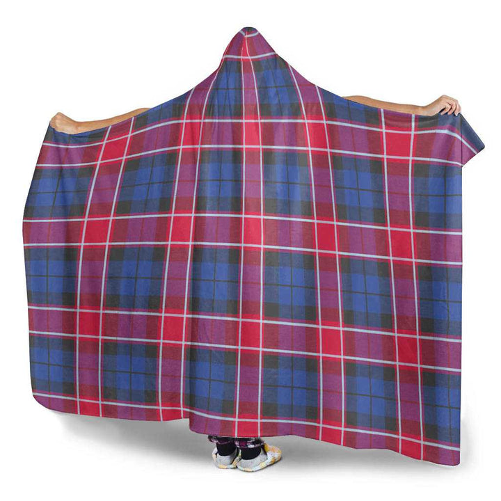Scottish Graham of Menteith Red Clan Tartan Hooded Blanket Tartan Plaid 3