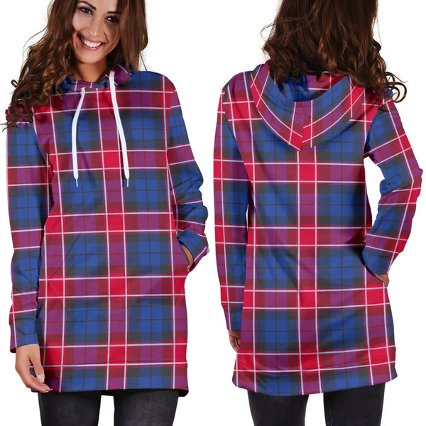 Scottish Graham of Menteith Red Clan Tartan Hoodie Dress