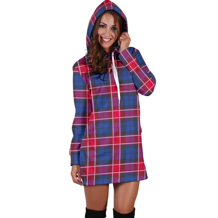 Scottish Graham of Menteith Red Clan Tartan Hoodie Dress