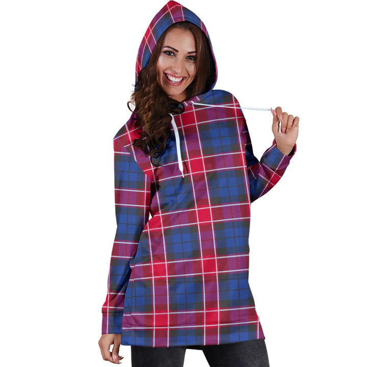 Scottish Graham of Menteith Red Clan Tartan Hoodie Dress